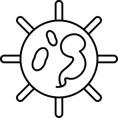 Güneş. Web simgesi basit illüstrasyon