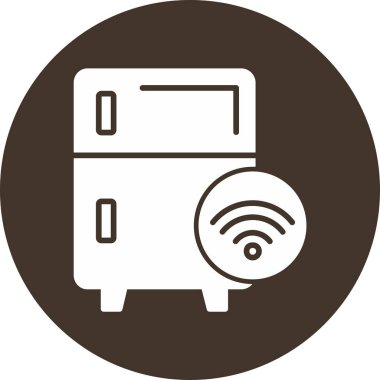 mikrodalga ikonu. Vektör biçimi düz simge, yuvarlak açılar, kobalt arkaplan, beyaz arkaplan.