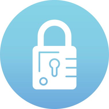 Kilit simgesinin vektör illüstrasyonu