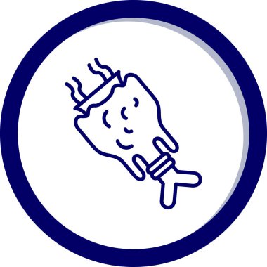 Bir kedinin şirin bir simgesinin vektör çizimi