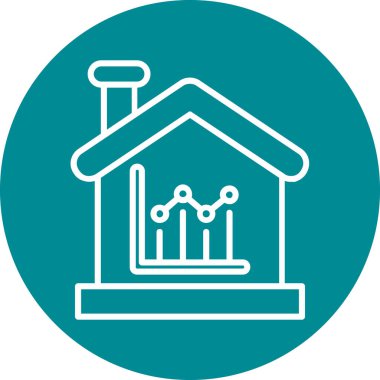 Bir fabrika simgesinin vektör illüstrasyonu