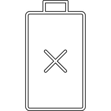 pil simgesi, vektör illüstrasyonu