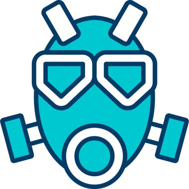 Maske. Web simgesi basit illüstrasyon