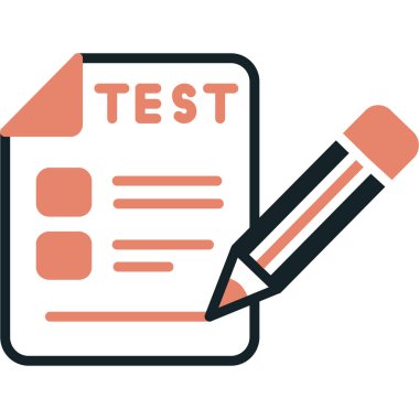 Deneme. Web simgesi basit illüstrasyon