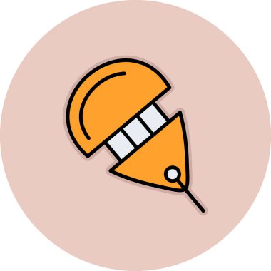 Bir pin simgesinin vektör illüstrasyonu