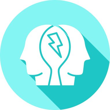 Beyin fikir kutsal kişilerin resmi, vektör çizim