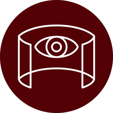 Göz simgesi vektör illüstrasyonu