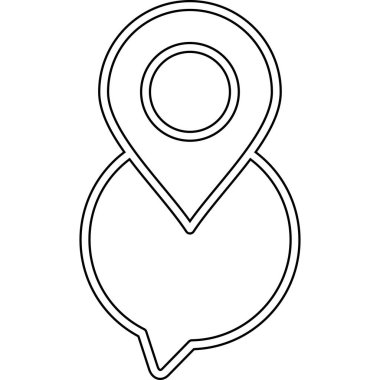 GPS konum simgesi. beyaz arkaplanda izole edilmiş web tasarımı için ana harita konum vektör simgesi