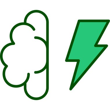 Yıldırım vektör simge tasarlamak