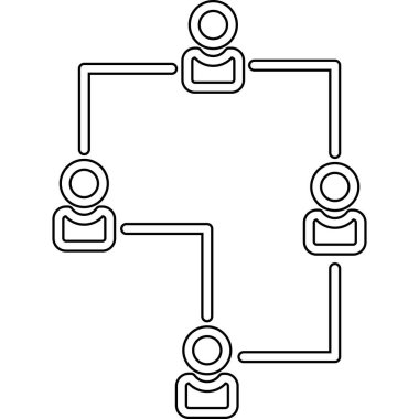 insanlar takım çalışması simgesi görüntü vektör illüstrasyon tasarımı