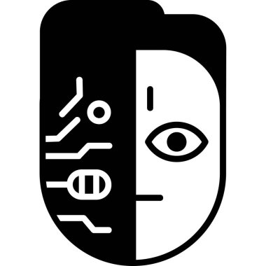 Maskeli insan yüzü