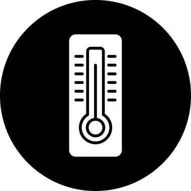 Modern b 'nin vektör illüstrasyonunda termometrenin eksik simgesi