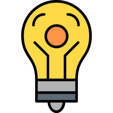 yaratıcı yaratıcılık simgesi - ana hatlar biçiminde