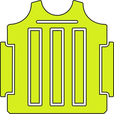 Yelek simgesi, vektör çizimi