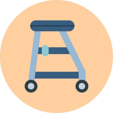 El arabası ikonu. Web için el arabası vektör simgelerinin basit çizimi