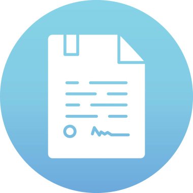 belge simgesi vektör illüstrasyonu