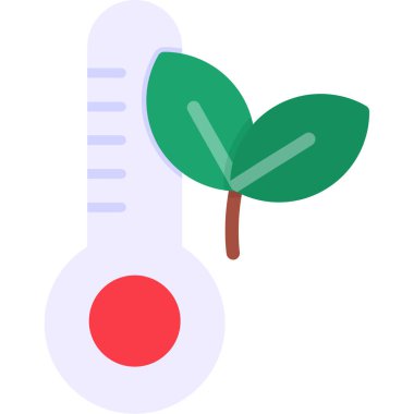 Termometre. Web simgesi basit illüstrasyon