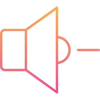 megafon simgesinin vektör illüstrasyonu