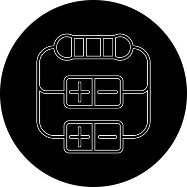 Modern b 'nin vektör illüstrasyonu simge çapraz