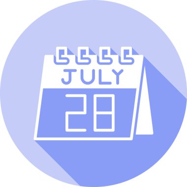 Bir günlük takvimdeki 23 Temmuz simgesi