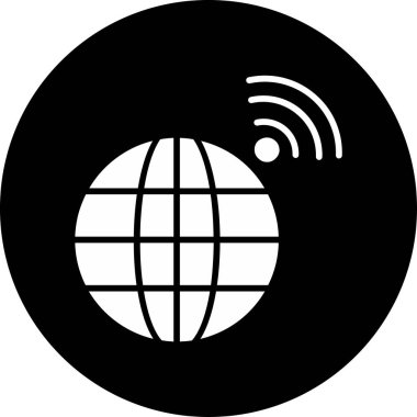 Küresel simge vektör illüstrasyonu