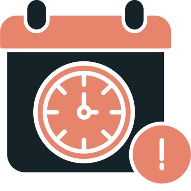 Alarm saat vektör simgesi