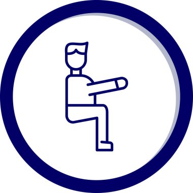 Beyzbol ikonunu oynayan adamın vektör illüstrasyonu