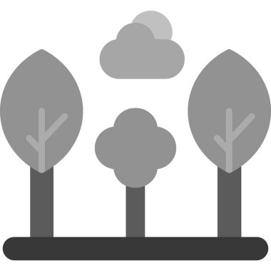 ağaç simgesi, illüstrasyon vektörü