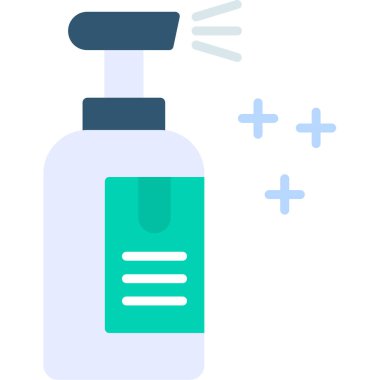 Taslak biçiminde antiseptik jel simgesi