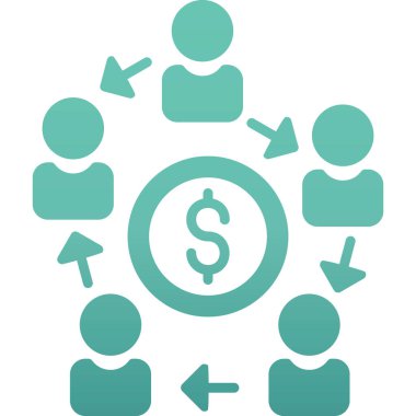 para düz vektör simgeleri