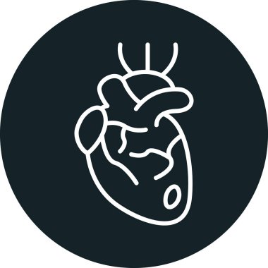 kalp vektörü simgesi logo için şeffaf arkaplanda izole edildi