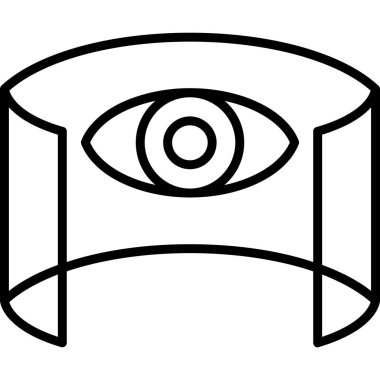 Göz simgesi vektör illüstrasyonu
