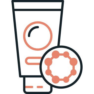 kozmetik çarpım vektör illüstrasyonu