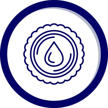 su damlası ikon vektör illüstrasyonu