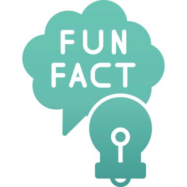 Gerçekler vektör simgesi. düz tasarım çizimi. pictogram ve metin.