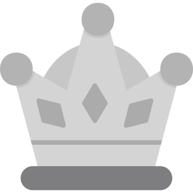 taç düz vektör simgesi