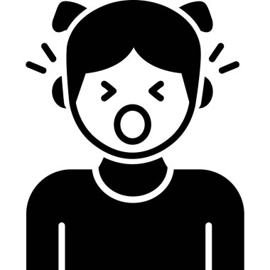 üzgün kadın yüz simgesi