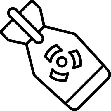 Sprey temizleme simgesi dış hat biçiminde