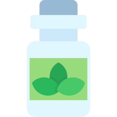 Tıp şişe simgesi. vektör çizim