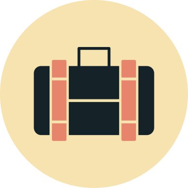 Çanta. Web simgesi basit illüstrasyon