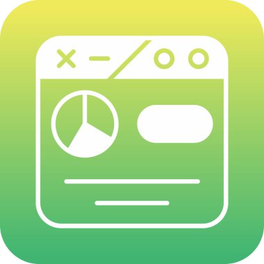 Tek bir simgenin vektör illüstrasyonu