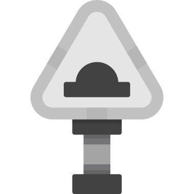 Beyaz arkaplanda basit bir şekilde izole edilmiş trafik ışığı simgesi