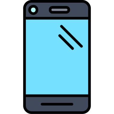 akıllı telefon simgesi vektör illüstrasyonu
