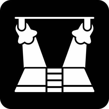 Siyah ve beyaz simgesinin vektör illüstrasyonu