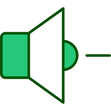 Sözcü Vektör satırı Simge Tasarımı