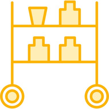 Kahve. Web simgesi basit illüstrasyon