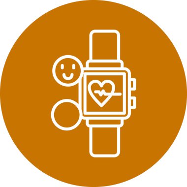 Akıllı Seç simgesi. Web tasarımı için smartwatch vektör simgesinin basit çizimi