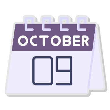 Takvim simgesi vektör illüstrasyonu