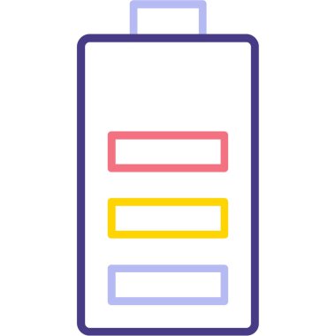 Pil. Web simgesi basit illüstrasyon