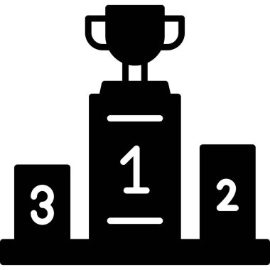 Birinci podyum ve kupa kupasıyla kazanan podyum